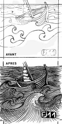 exemple de dessin à la plume - freddy joncheray